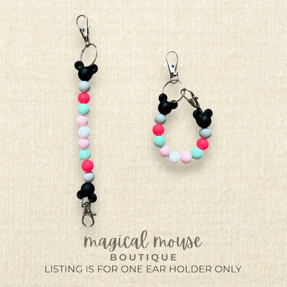 Disney-Inspired Beaded Minnie Ears Holder Clip – Electric Pop